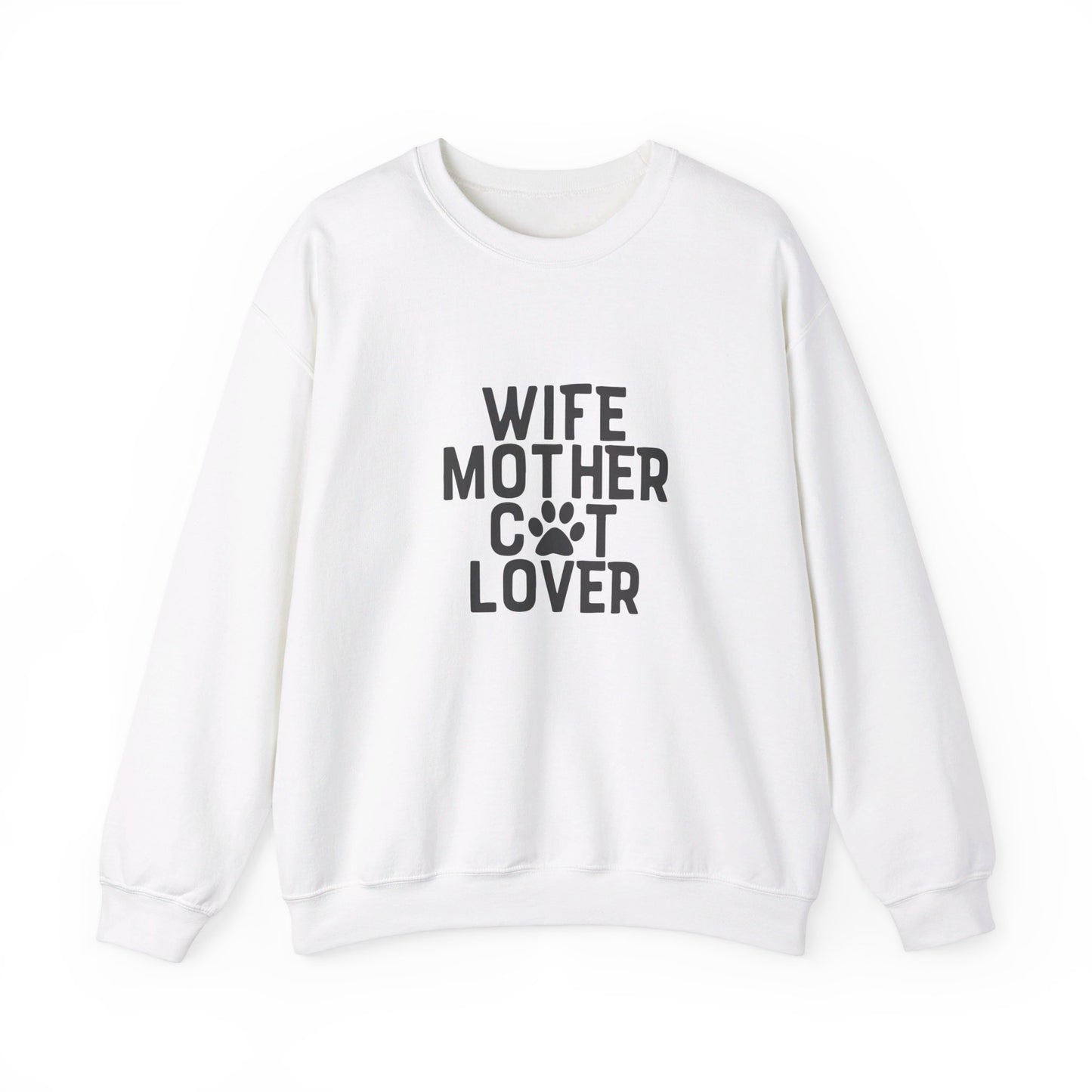 Wife Mother Cat Lover - Sweatshirt