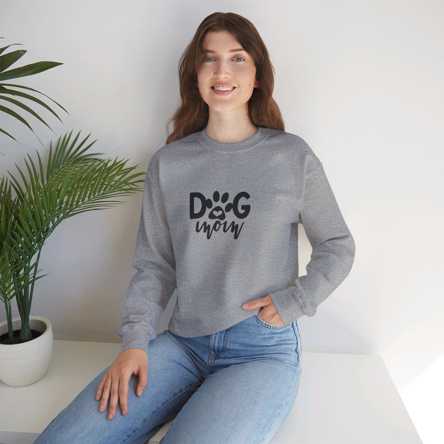 Dog Mom - Crewneck Sweatshirt