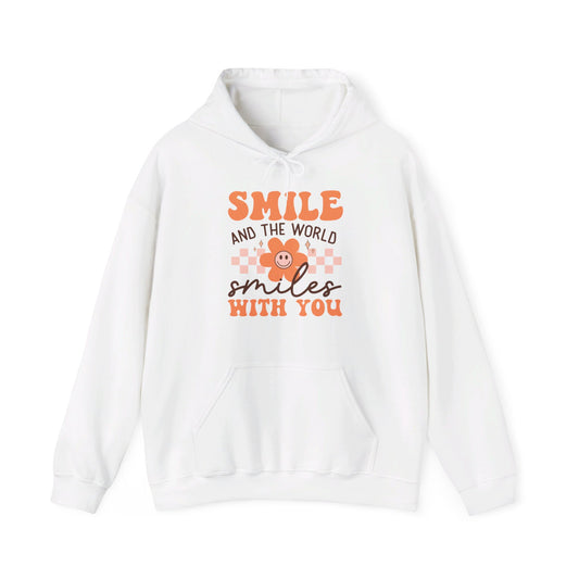 Smile and World Smiles With You - Hooded Sweatshirt