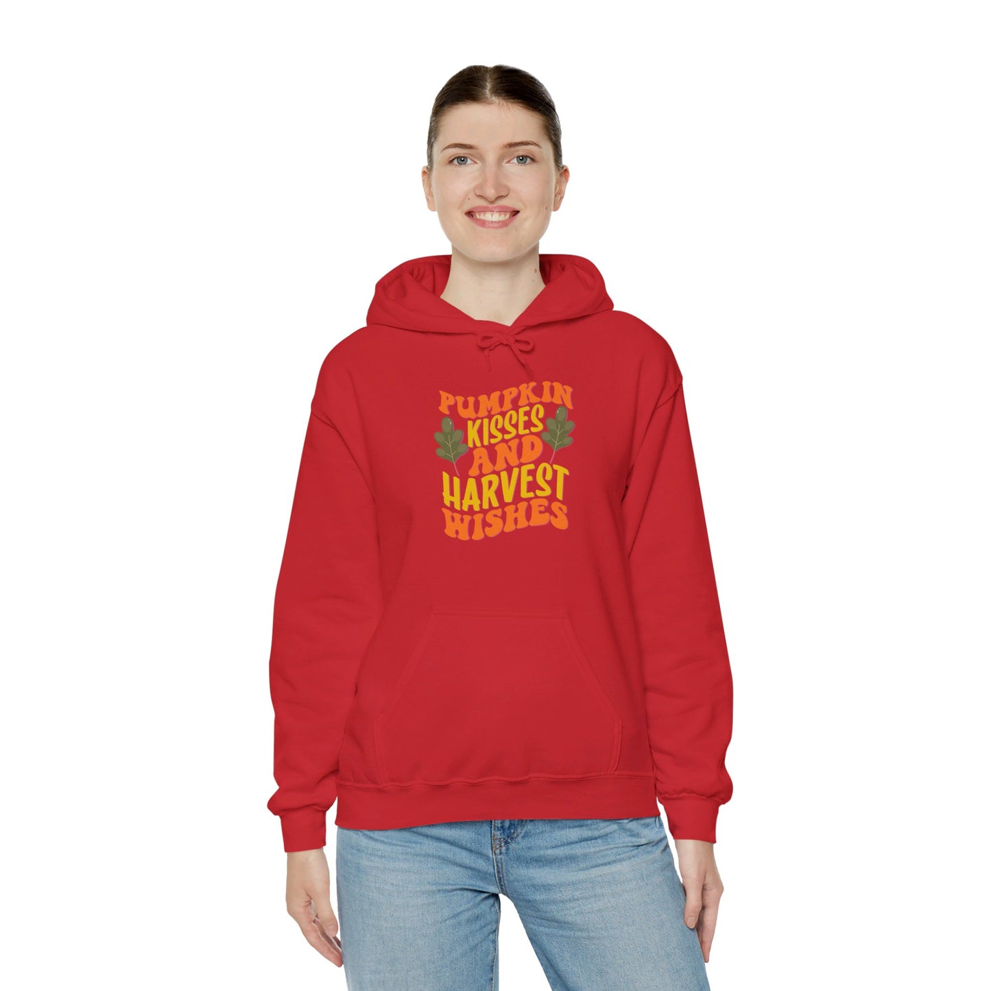 Kisses of Pumpkin, Wishes for Harvest - Hooded Sweatshirt