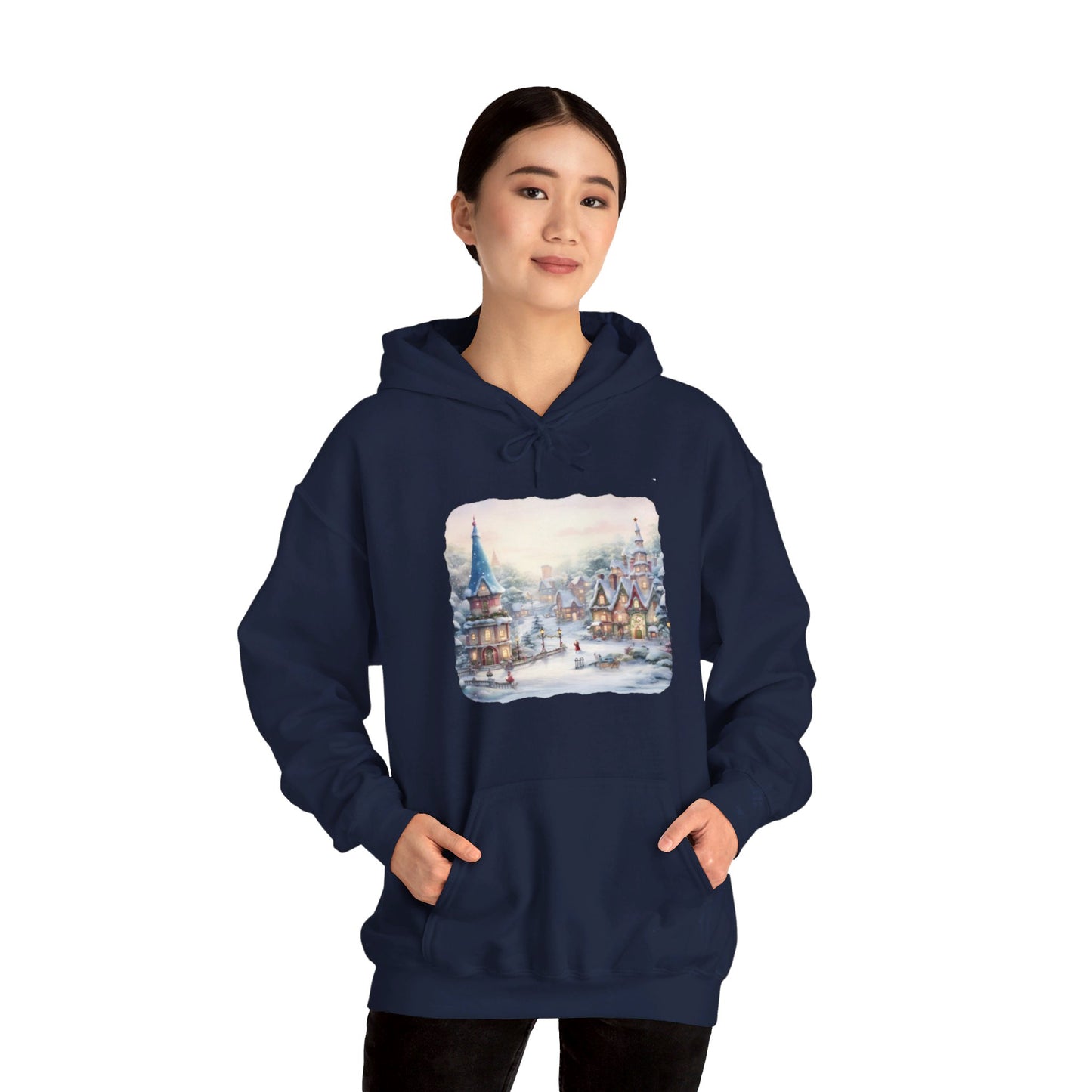 Snowy Christmas Village 2 - Hooded Sweatshirt