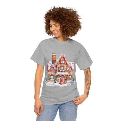 Christmas Snowy Village-14-T-Shirt