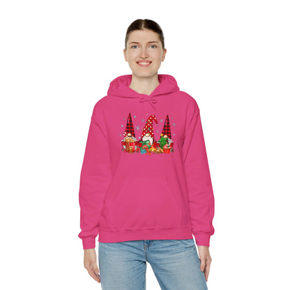 Christmas Gnome Trio - Hooded Sweatshirt