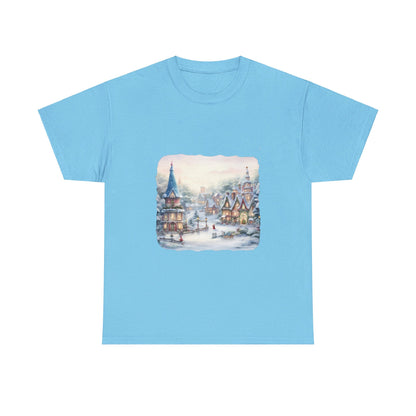 Snowy Christmas Village 2 - T-Shirt