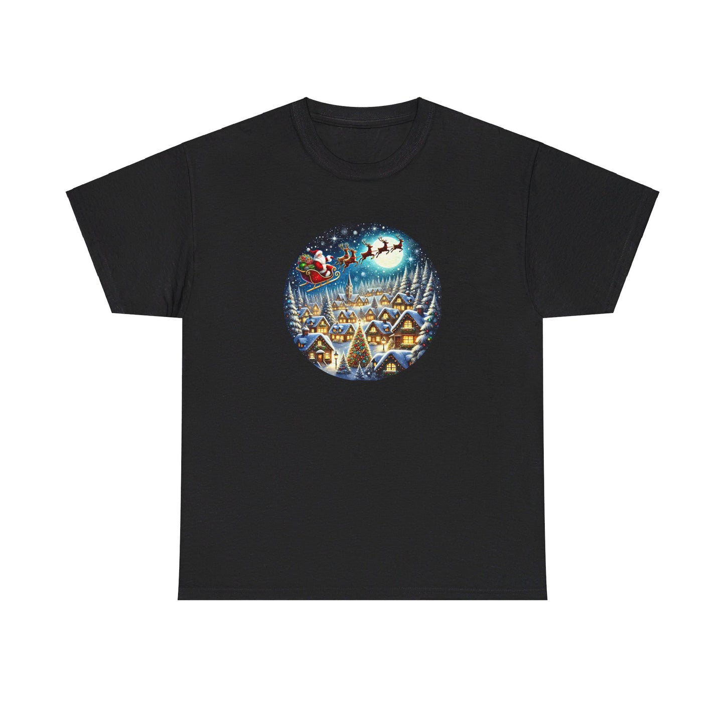 Santa's Snowy Flight - T-Shirt