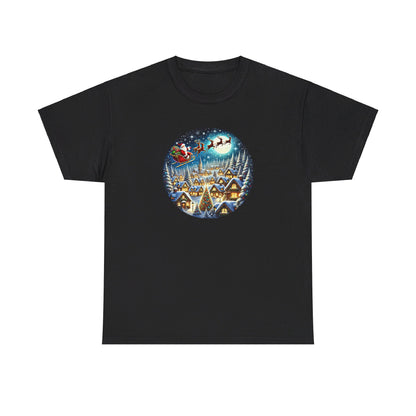 Santa's Snowy Flight - T-Shirt