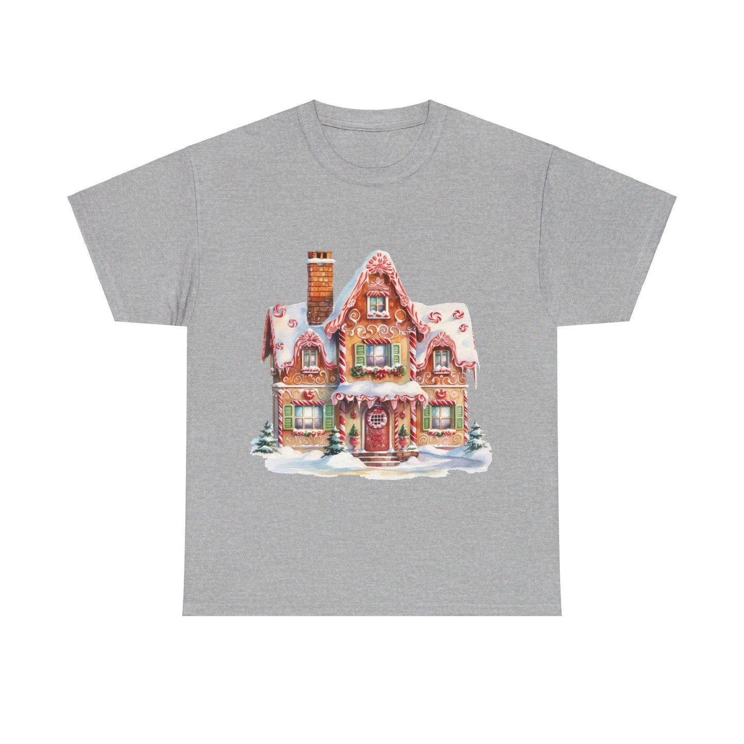 Christmas Snowy Village-14-T-Shirt