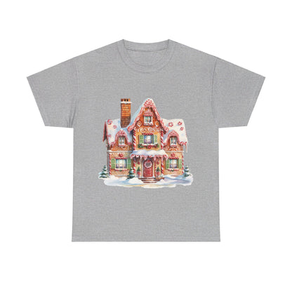 Christmas Snowy Village-14-T-Shirt