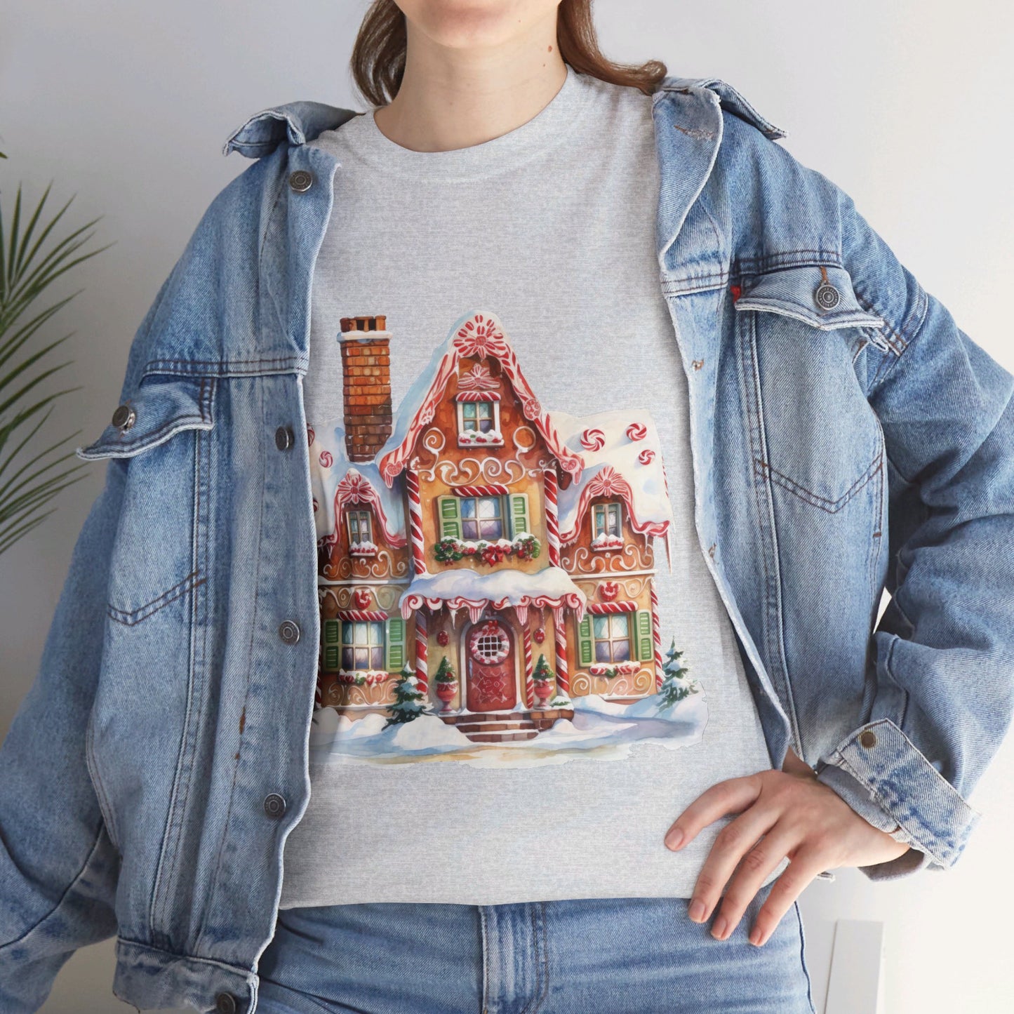 Christmas Snowy Village-14-T-Shirt