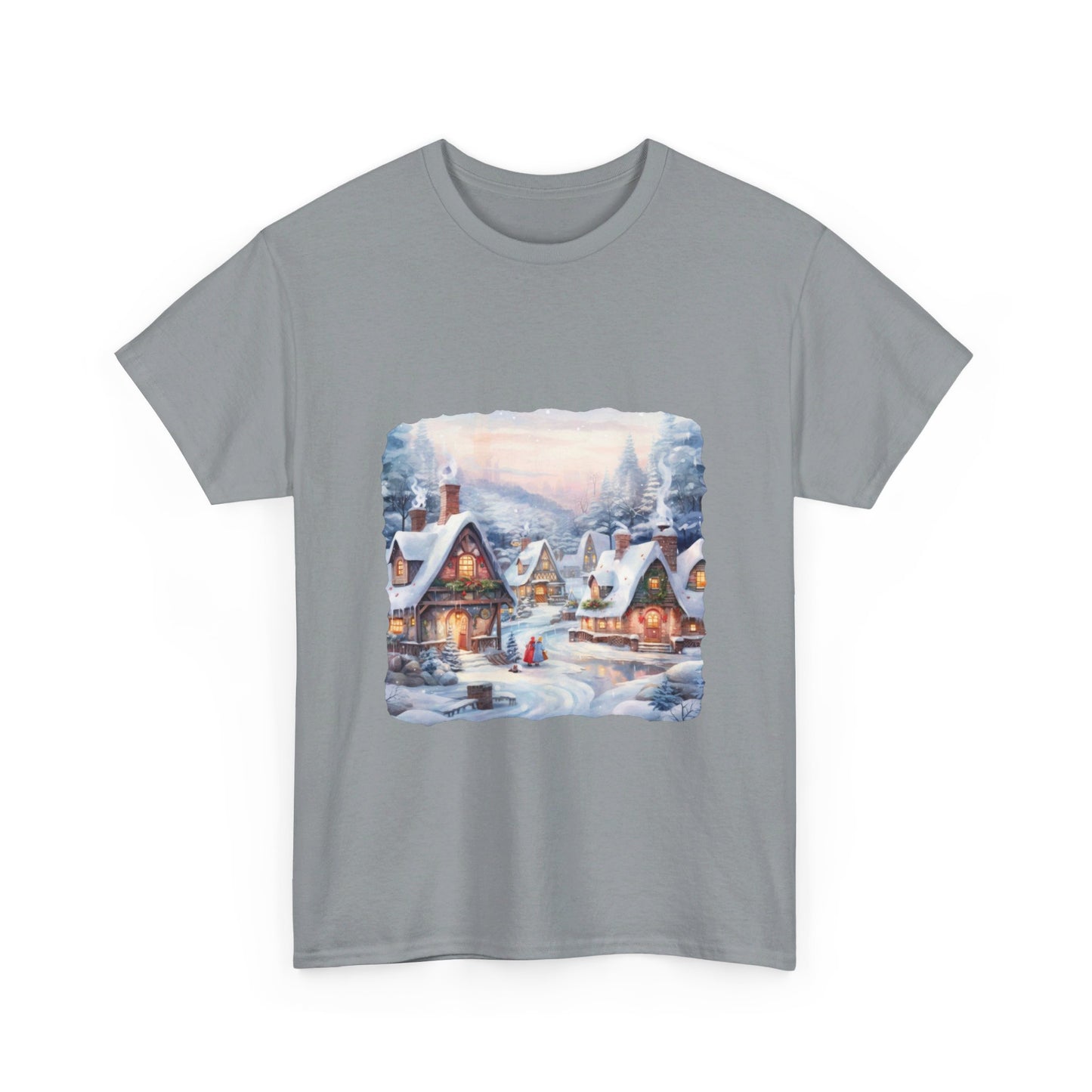 Snowy Christmas Village 6 - T-Shirt