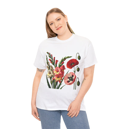 August Flowers - Birth Month - T-Shirt