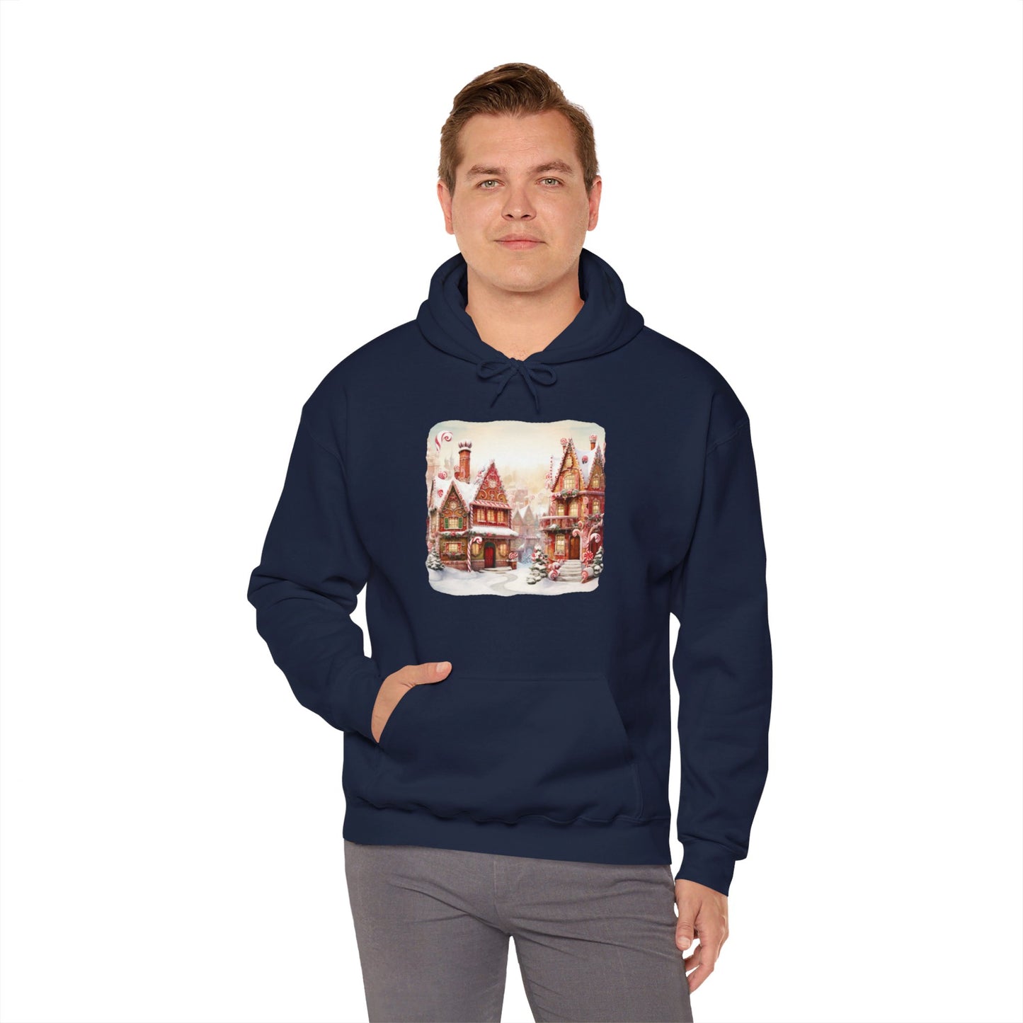 Snowy Christmas Village 11 - Hooded Sweatshirt