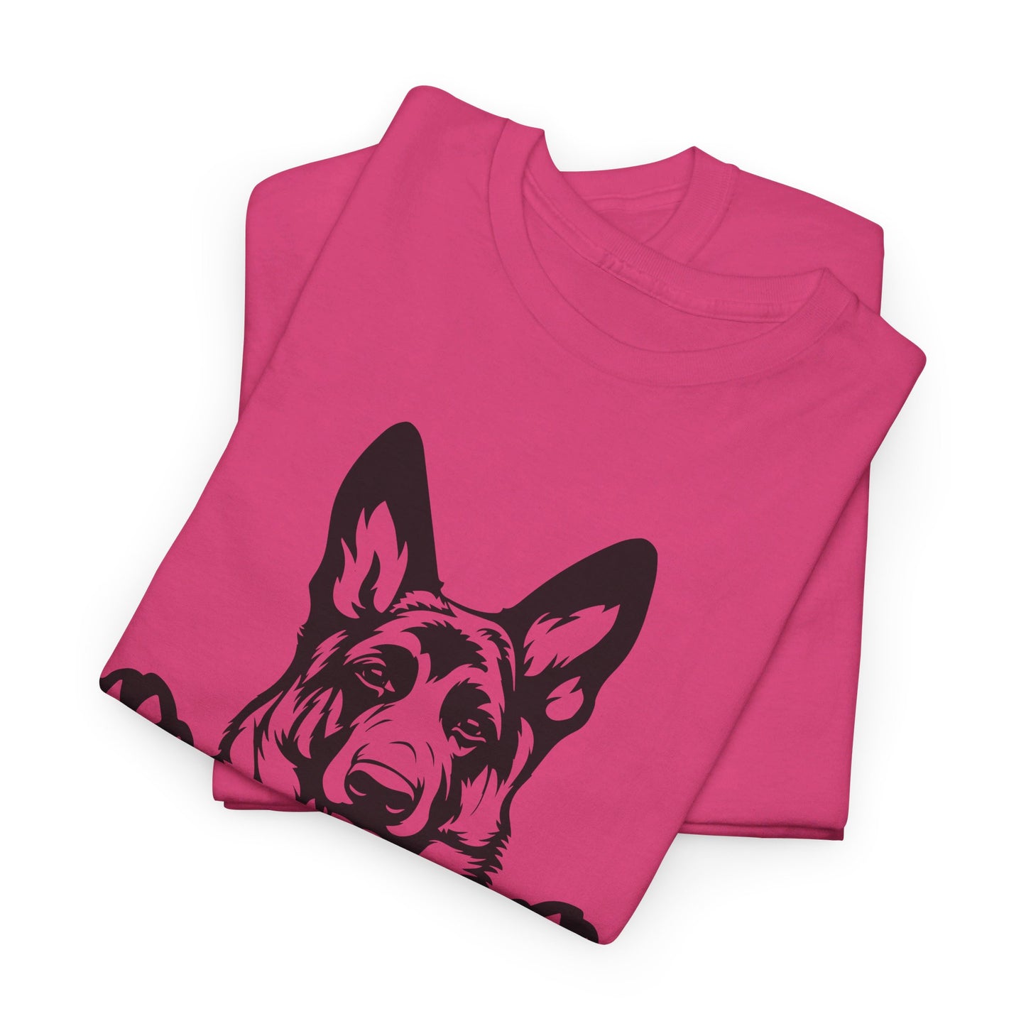 German Shepherd, Peeking with Charm - T-Shirt