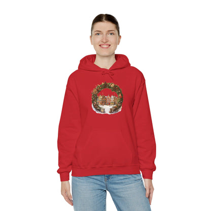 Peaceful Village Christmas - Hooded Sweatshirt