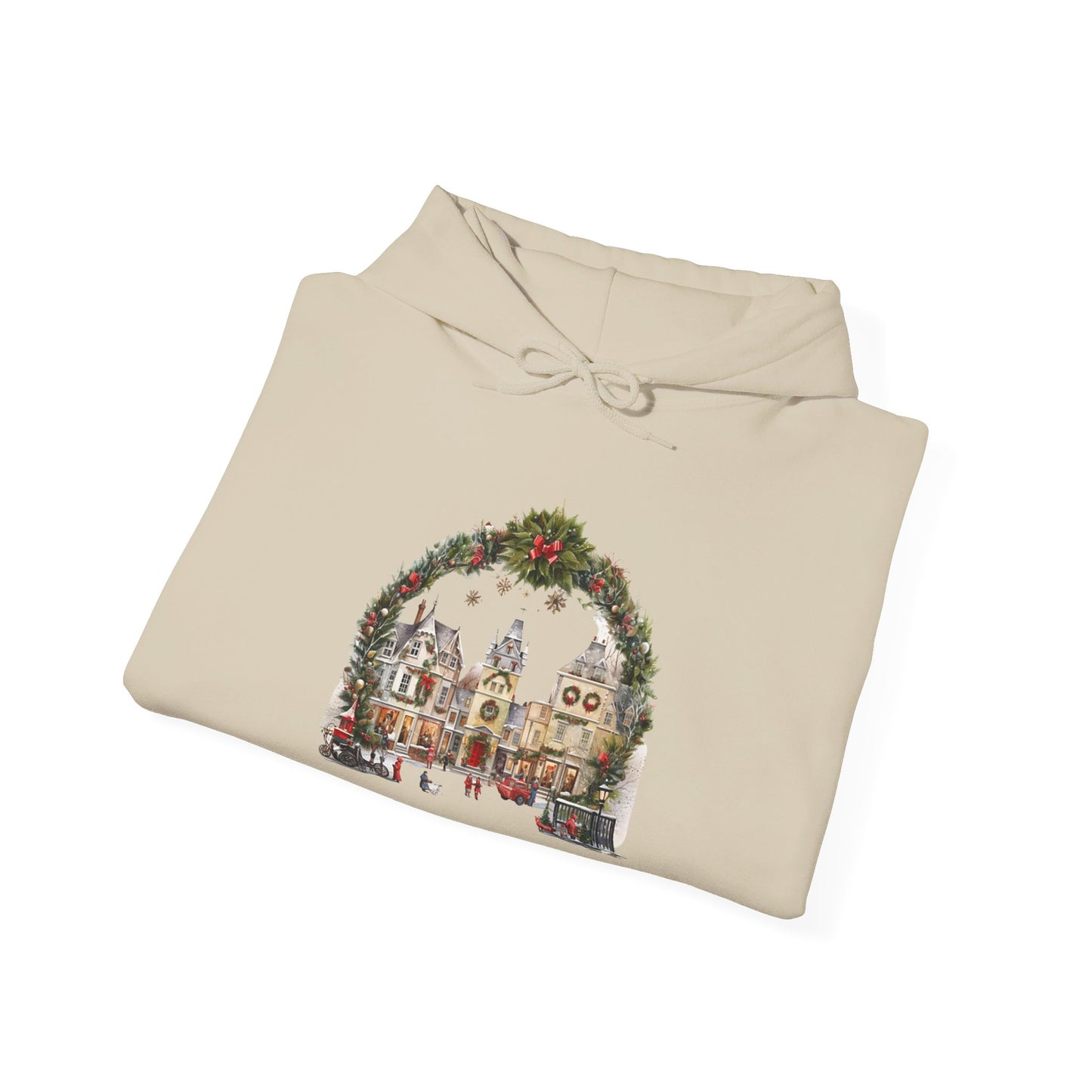 Village Christmas Eve - Hooded Sweatshirt