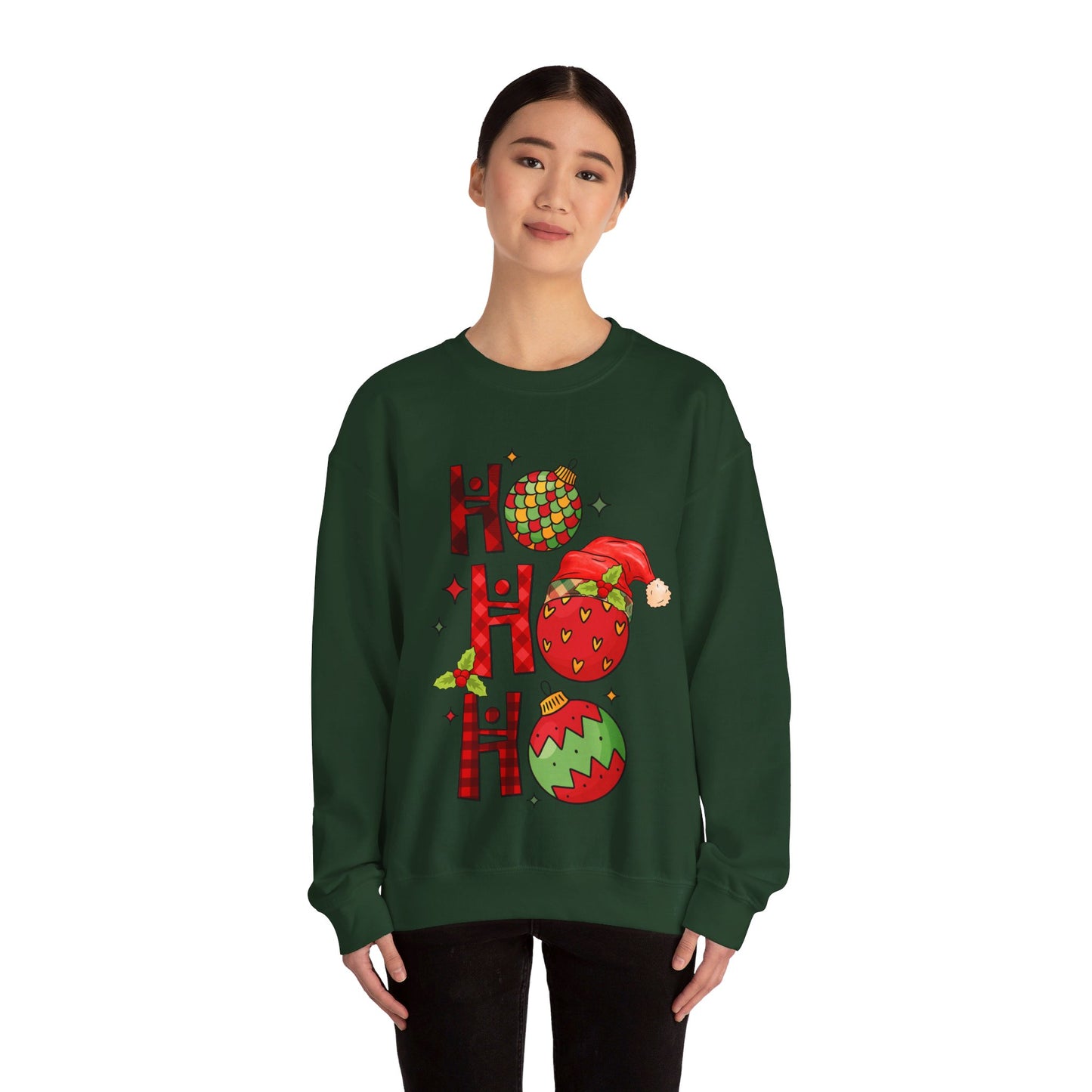 Ho Ho Ho - Christmas Light - Crewneck Sweatshirt