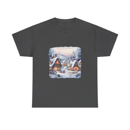 Snowy Christmas Village 6 - T-Shirt