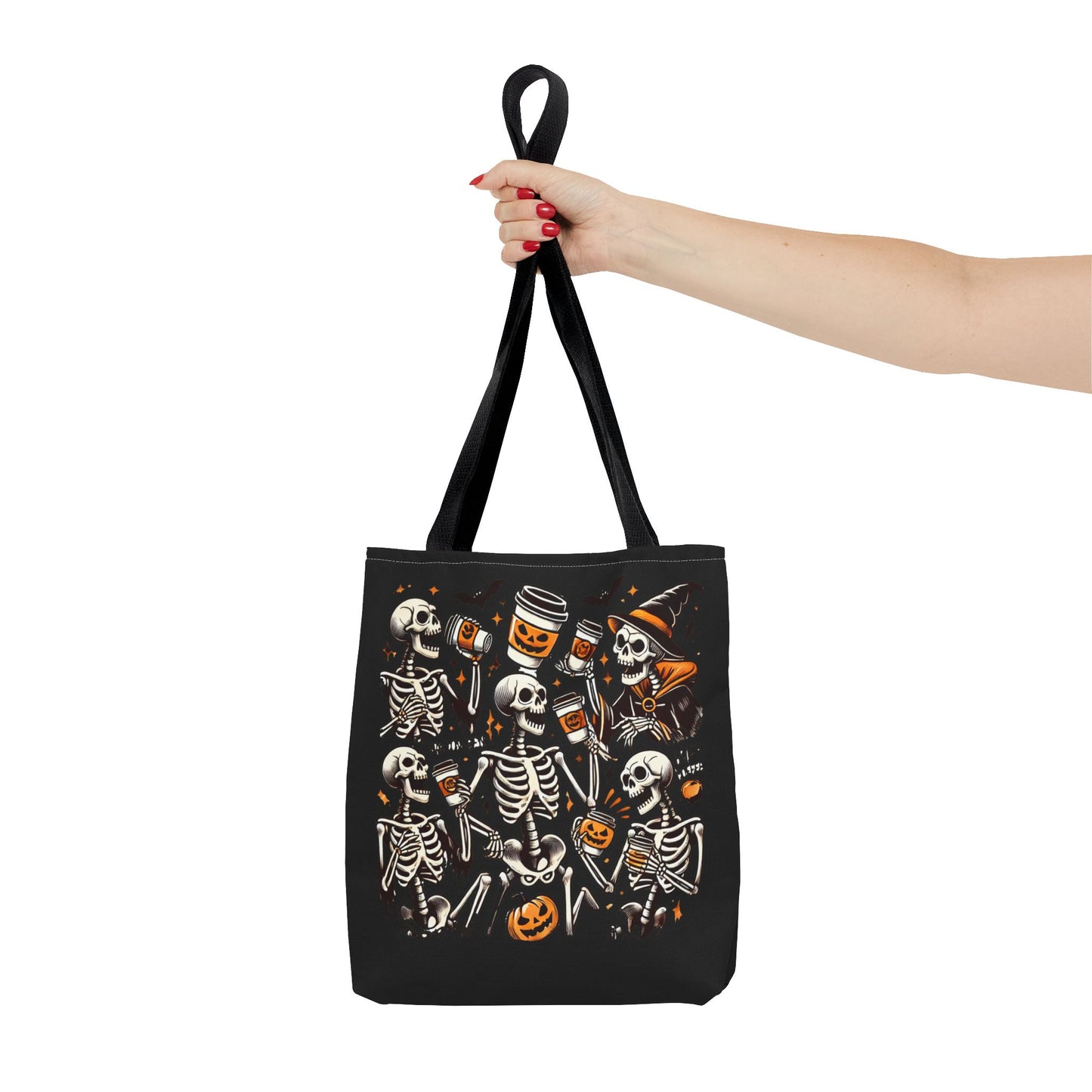 Skeleton drinking coffee - Tote Bag