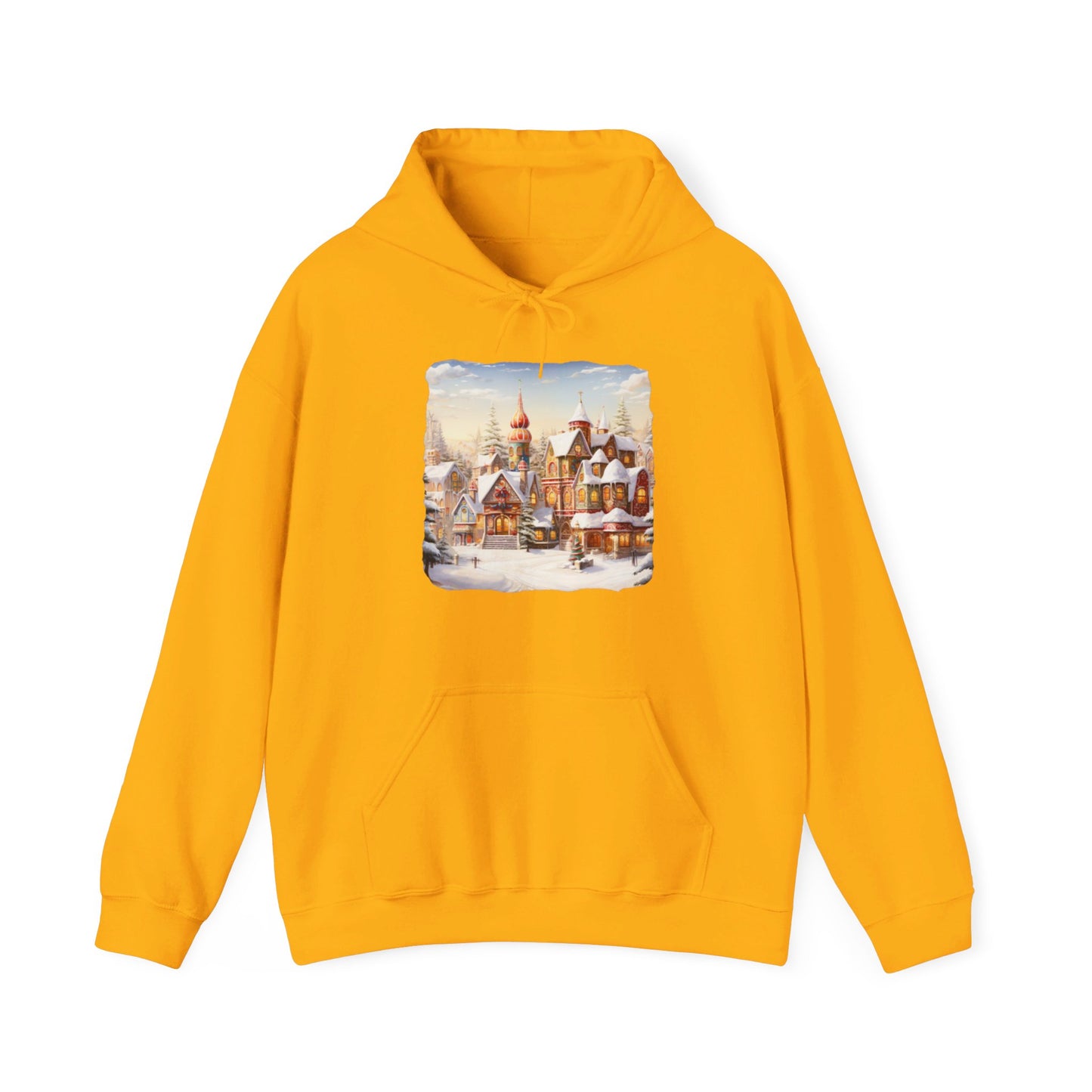 Snowy Christmas Village 12 - Hooded Sweatshirt