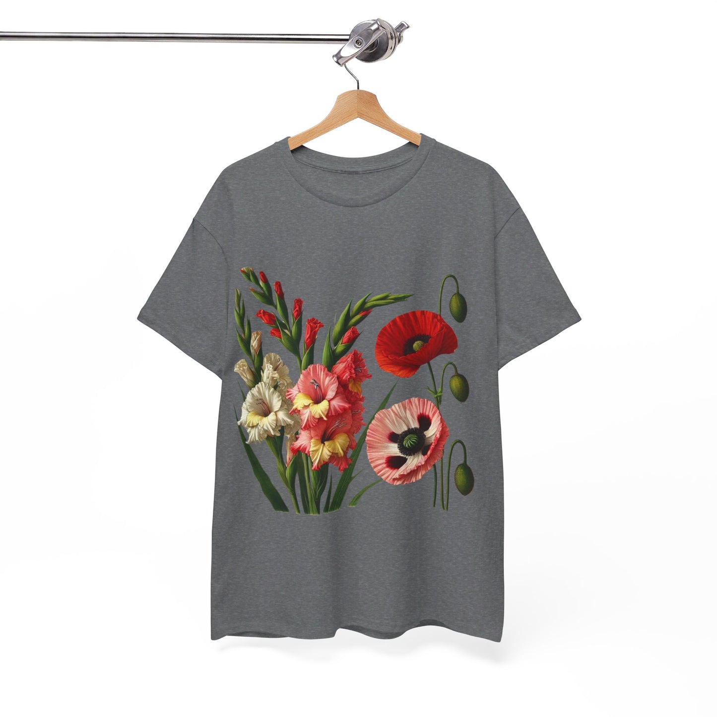 August Flowers - Birth Month - T-Shirt