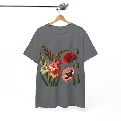 August Flowers - Birth Month - T-Shirt