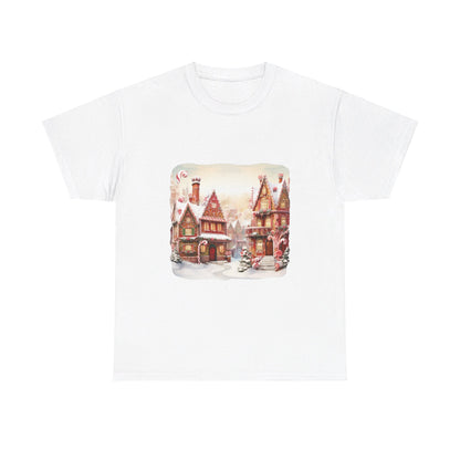 Snowy Christmas Village 11- T-Shirt