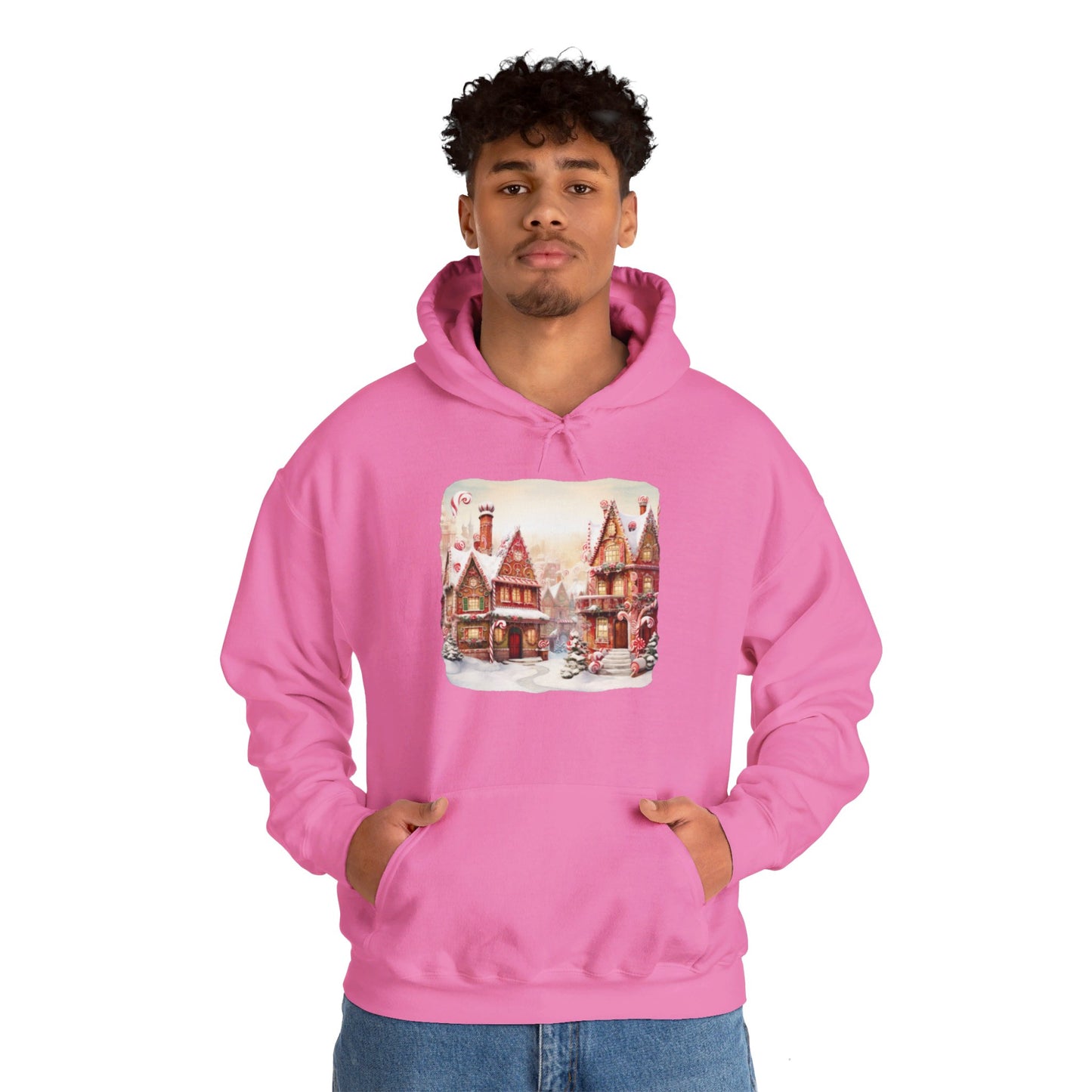 Snowy Christmas Village 11 - Hooded Sweatshirt