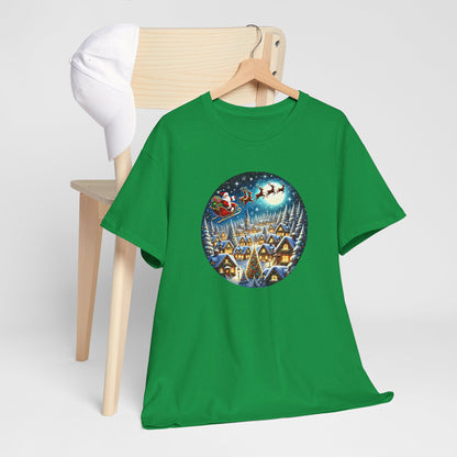 Santa's Snowy Flight - T-Shirt