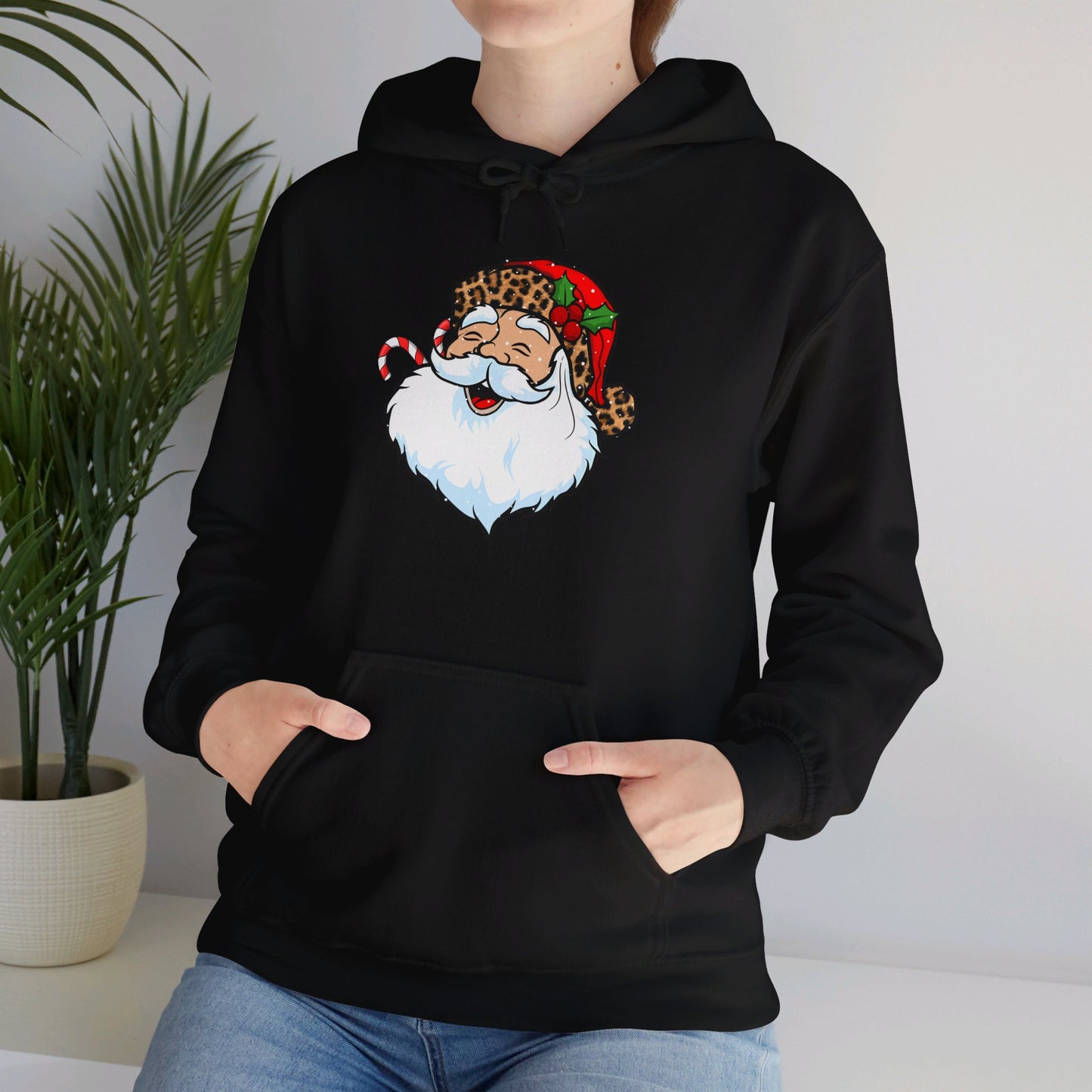 Festive Santa Claus - Hooded Sweatshirt