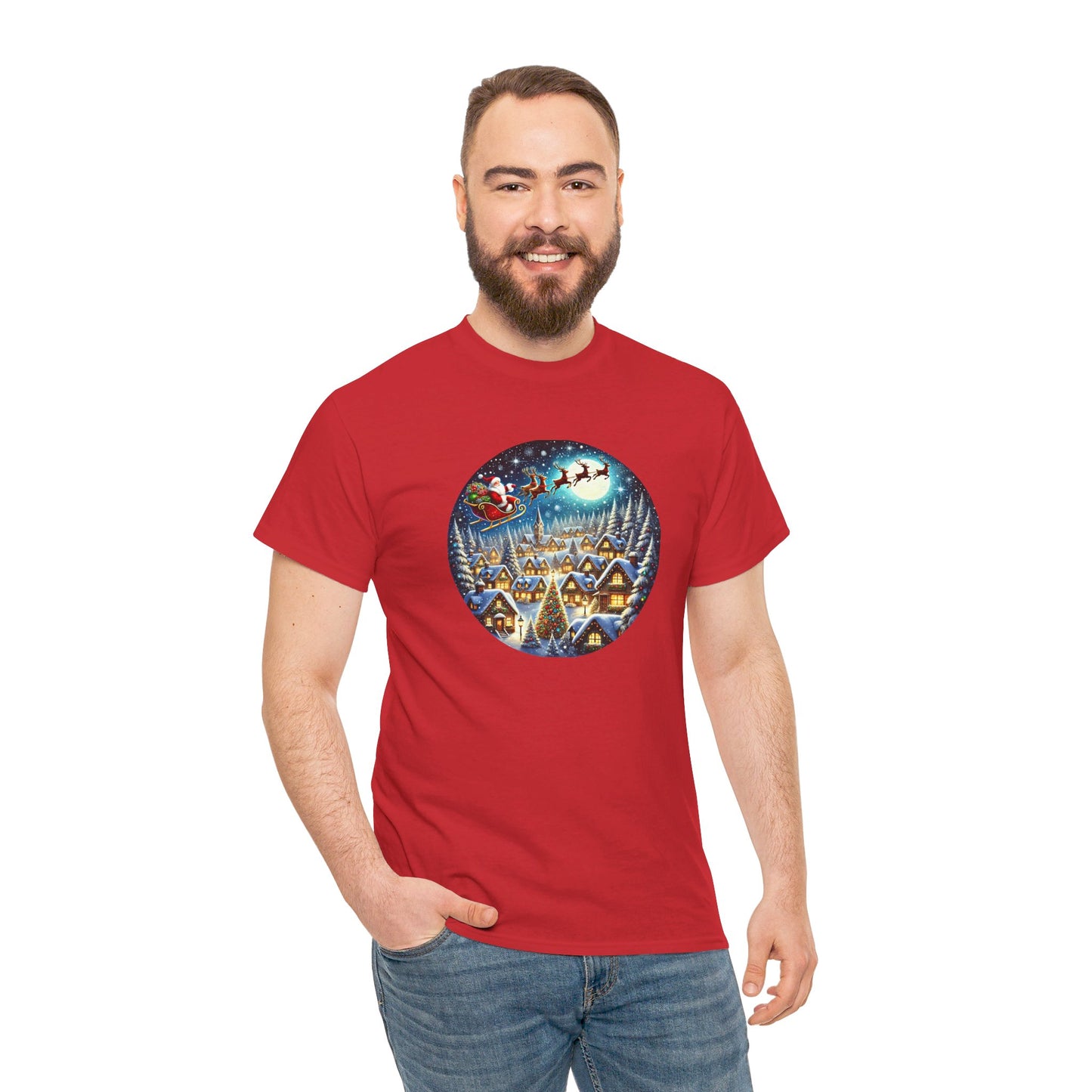 Santa's Snowy Flight - T-Shirt