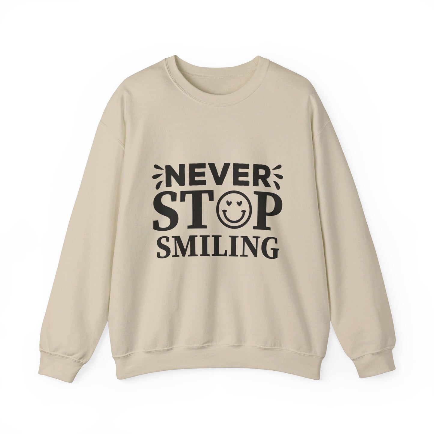 Never Stop Smiling - Crewneck Sweatshirt