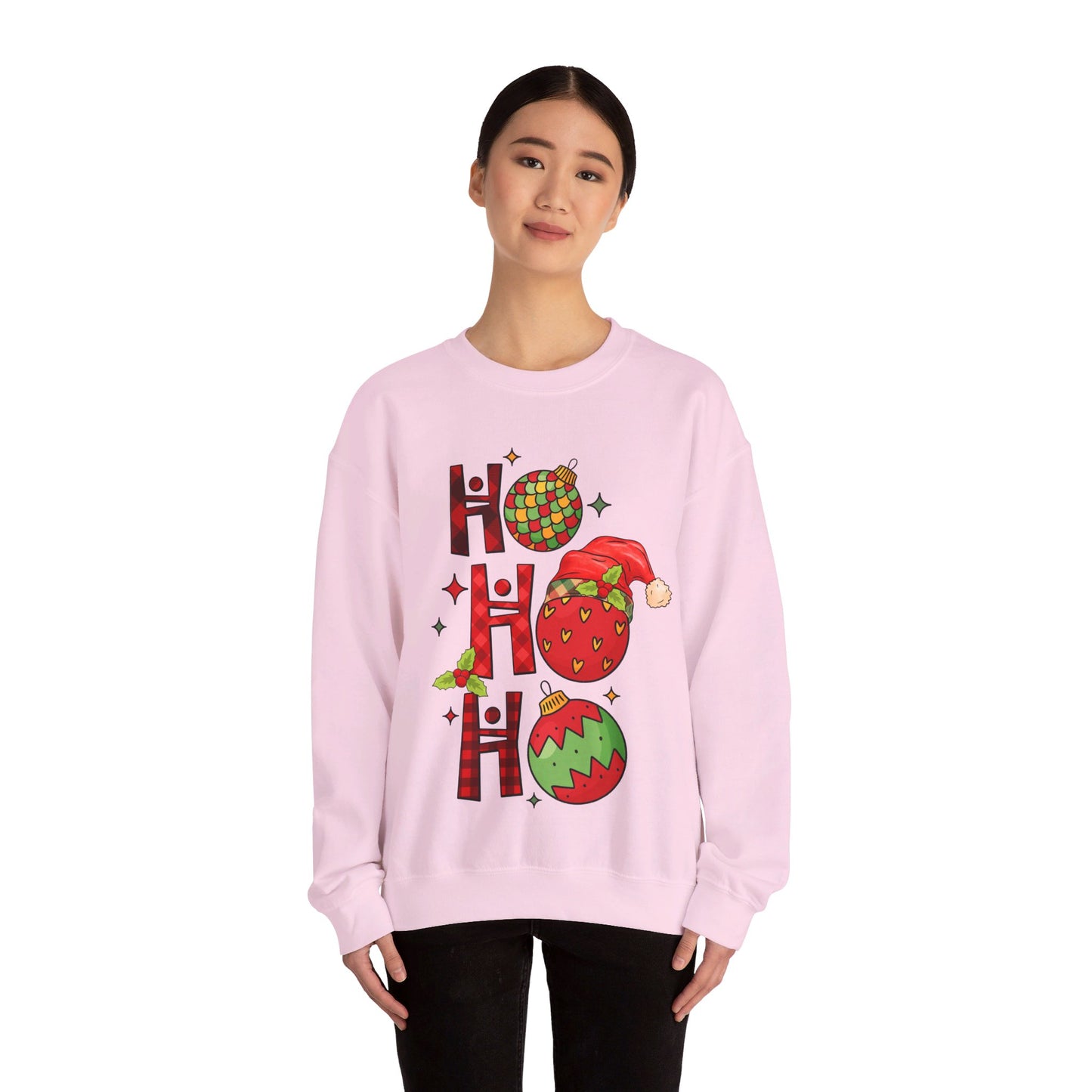 Ho Ho Ho - Christmas Light - Crewneck Sweatshirt