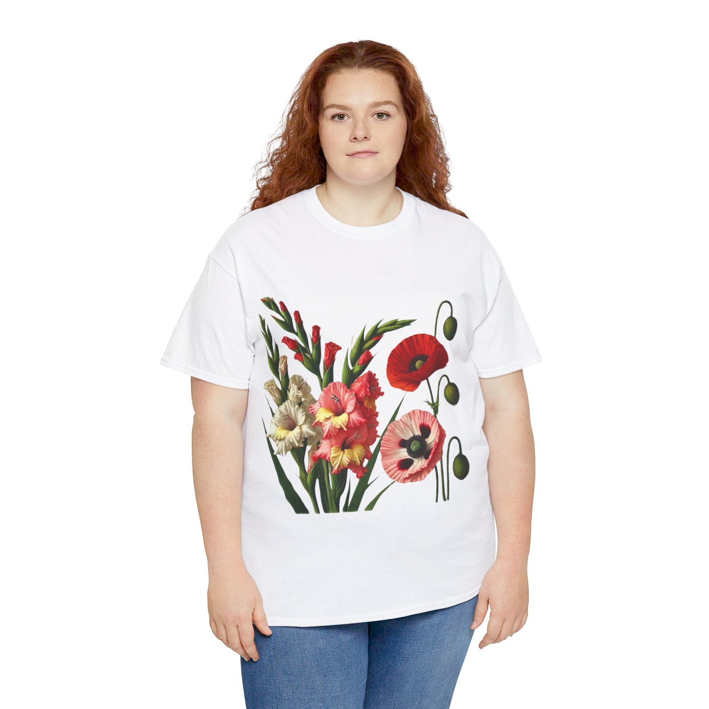 August Flowers - Birth Month - T-Shirt