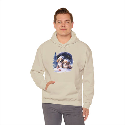 Snowy Christmas Dogs - Hooded Sweatshirt