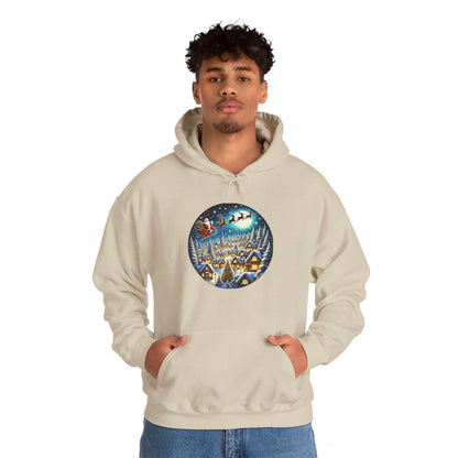 Santa's Snowy Flight - Hooded Sweatshirt