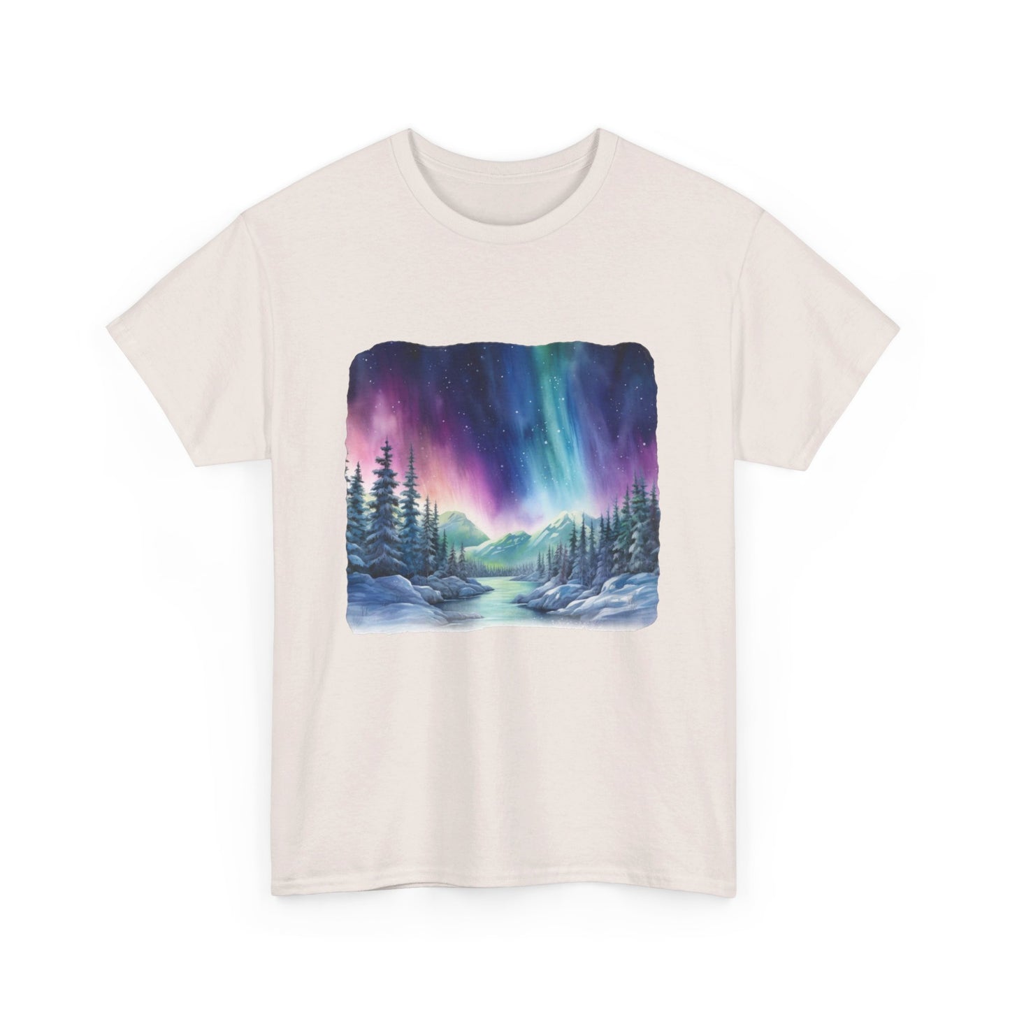 Northern Lights Watercolor  - T-Shirt