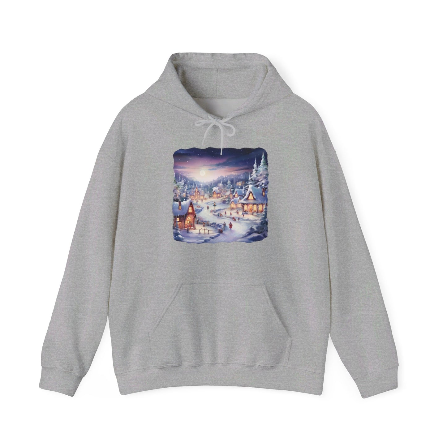 Snowy Christmas Village 3 - Hooded Sweatshirt