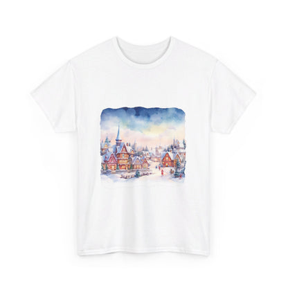 Snowy Christmas Village 7 - T-Shirt