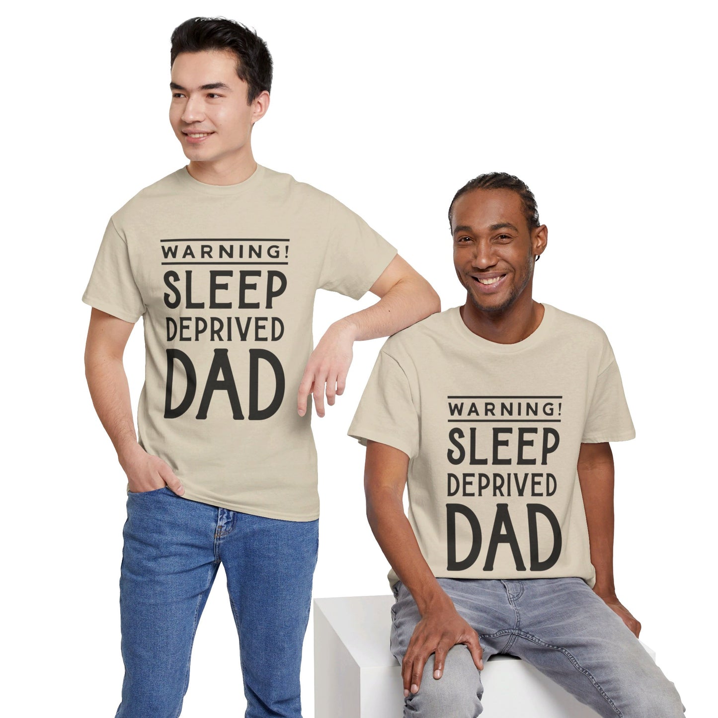 Warning Sleep Deprived Dad - T-Shirt