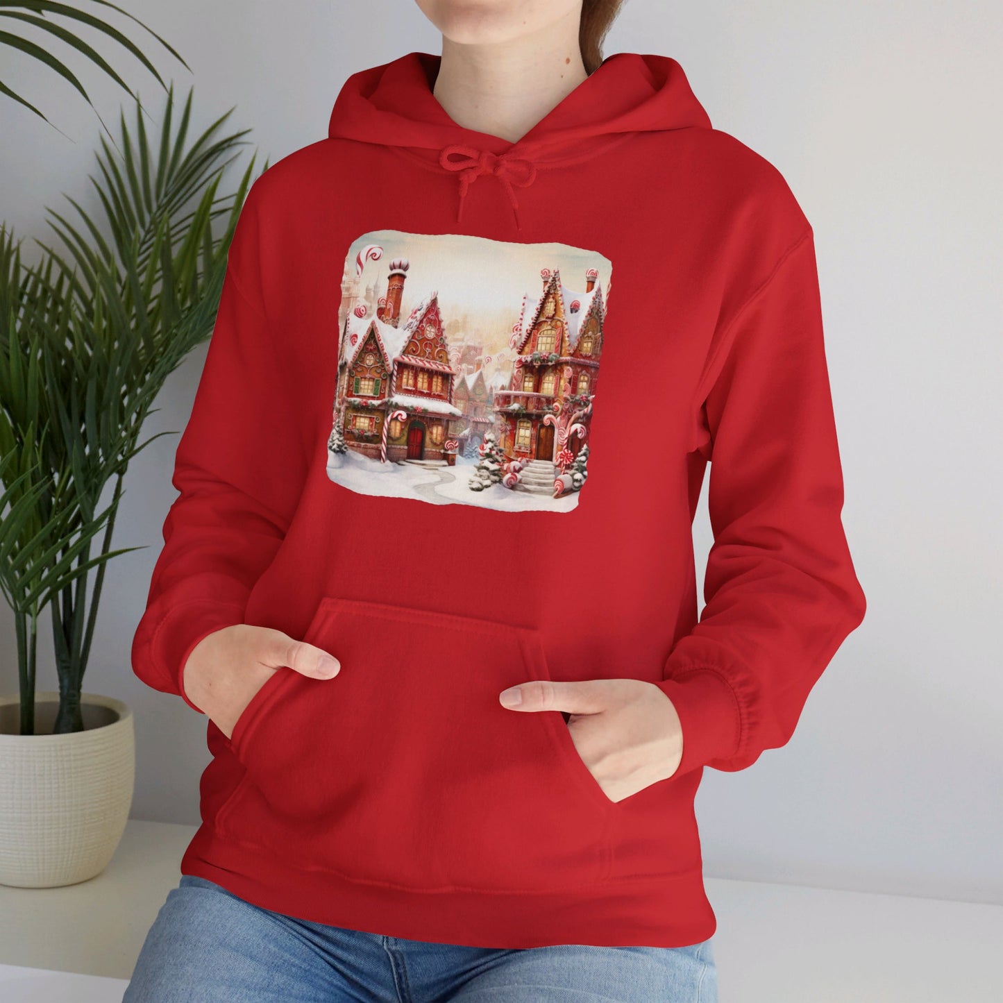 Snowy Christmas Village 11 - Hooded Sweatshirt