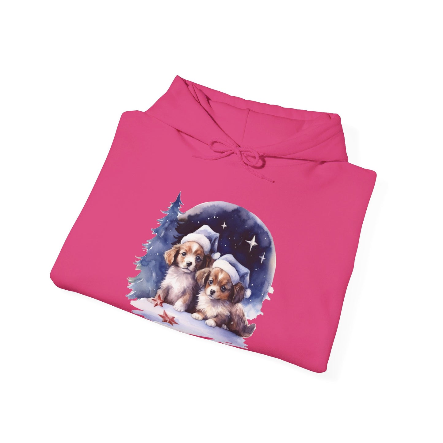 Snowy Christmas Dogs - Hooded Sweatshirt