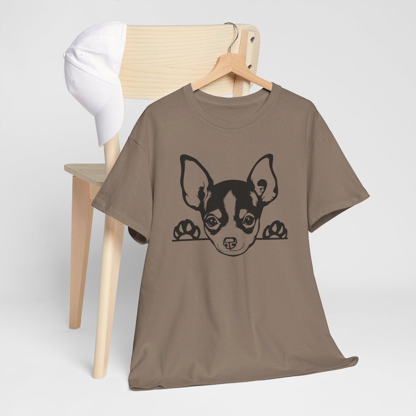 Peeking Chihuahua, Pure Cuteness - T-Shirt