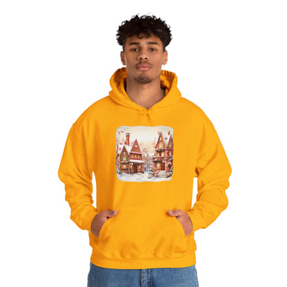 Snowy Christmas Village 11 - Hooded Sweatshirt