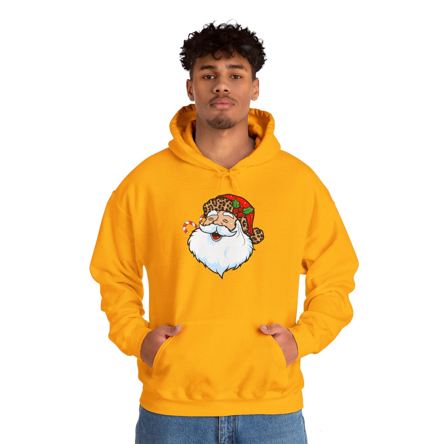 Festive Santa Claus - Hooded Sweatshirt