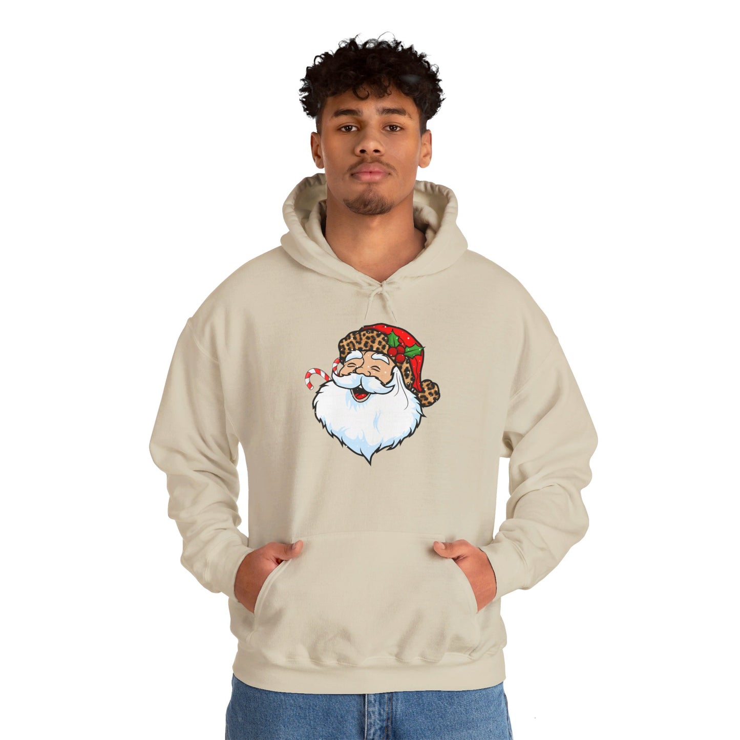 Festive Santa Claus - Hooded Sweatshirt