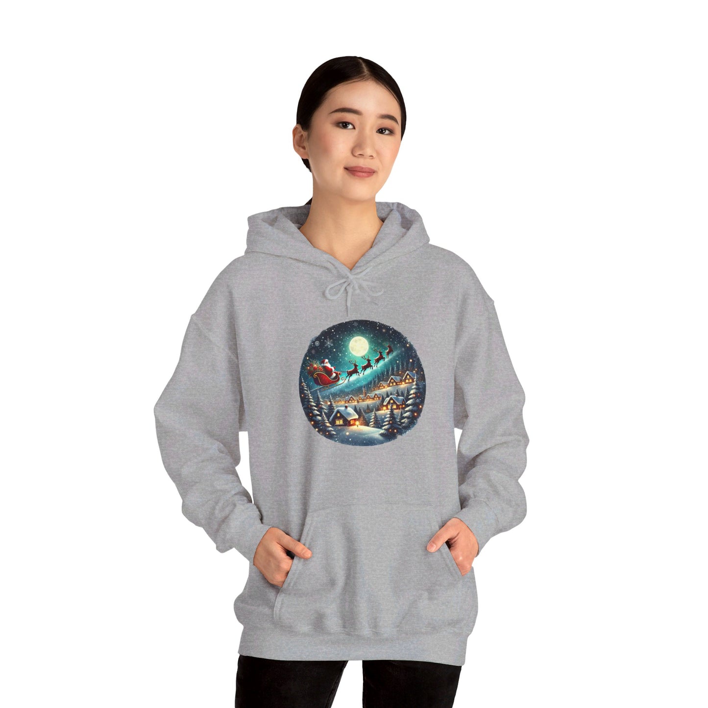 Moonlit Santa Ride - Hooded Sweatshirt