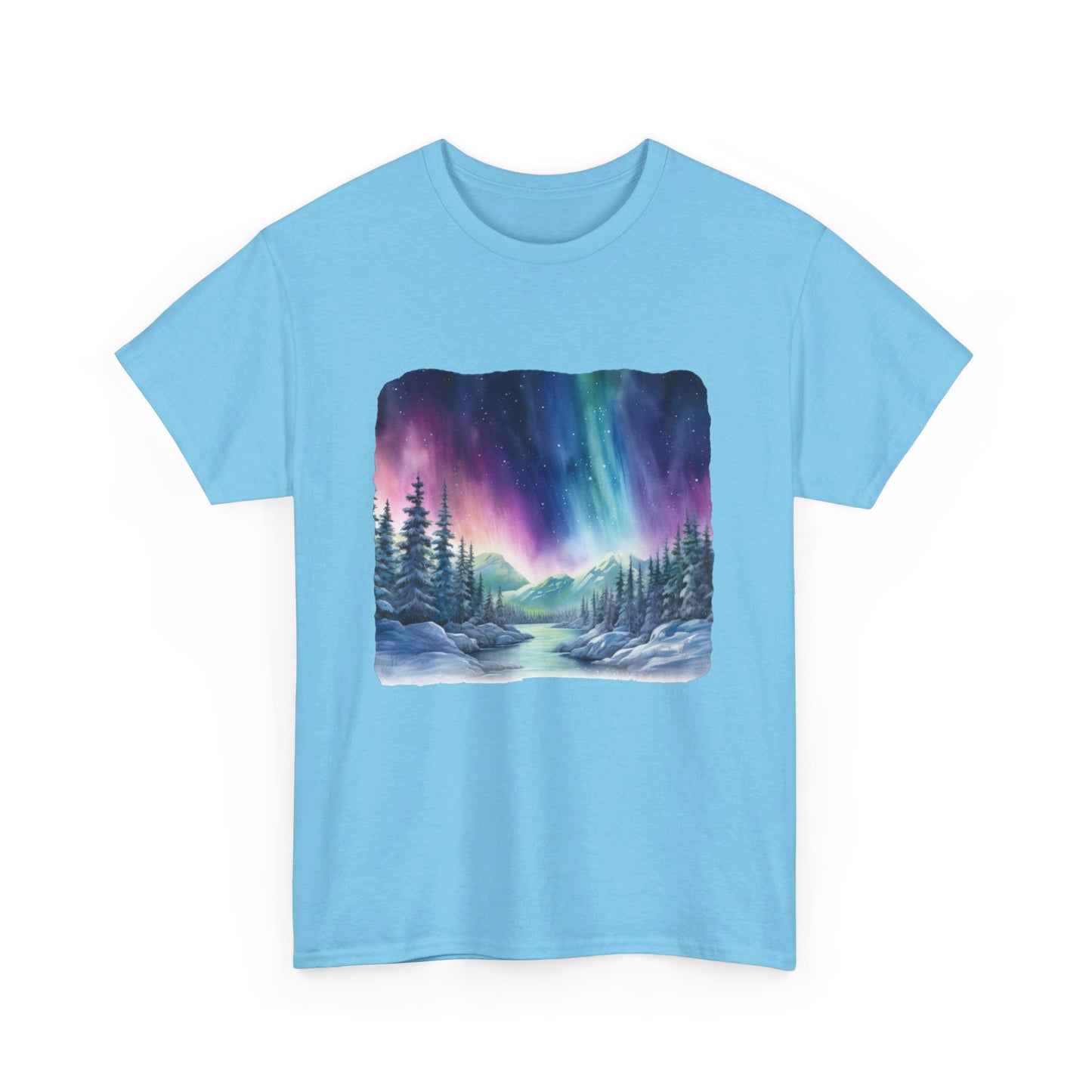 Northern Lights Watercolor  - T-Shirt