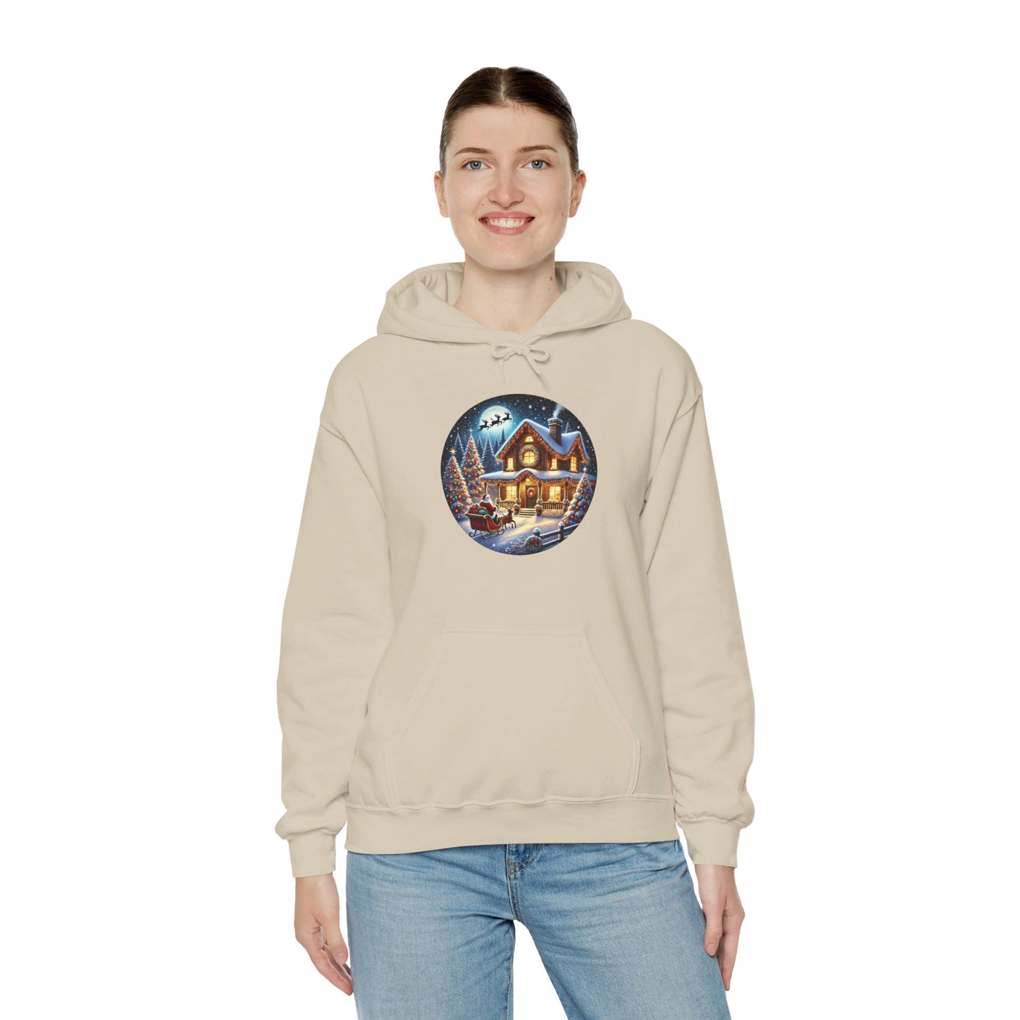 Santa's Joyful Ride - Hooded Sweatshirt