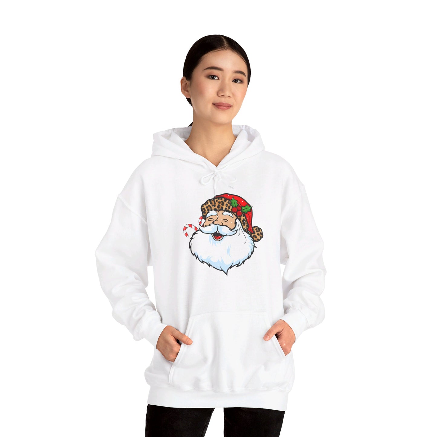 Festive Santa Claus - Hooded Sweatshirt