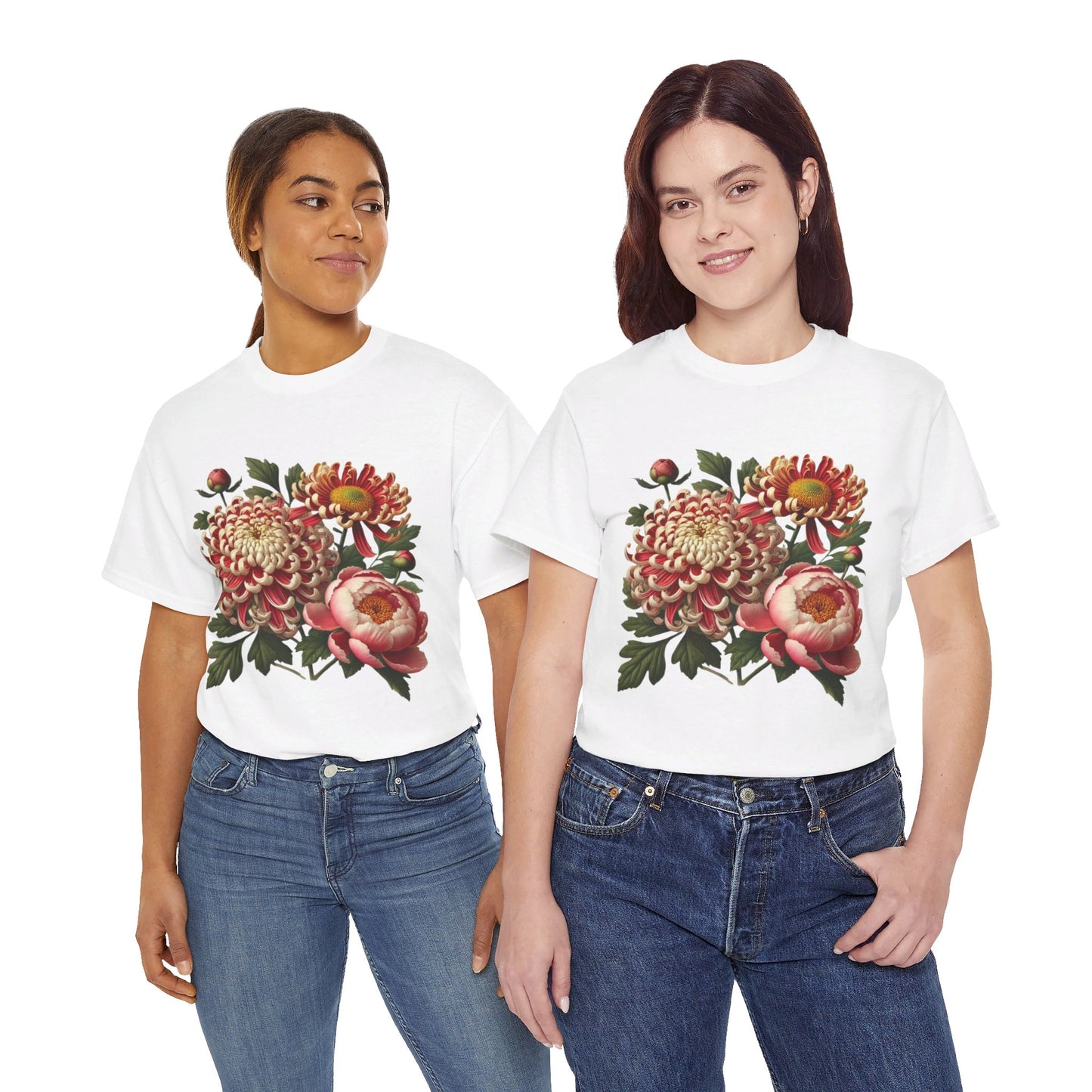 November Flowers - Birth Month - T-Shirt